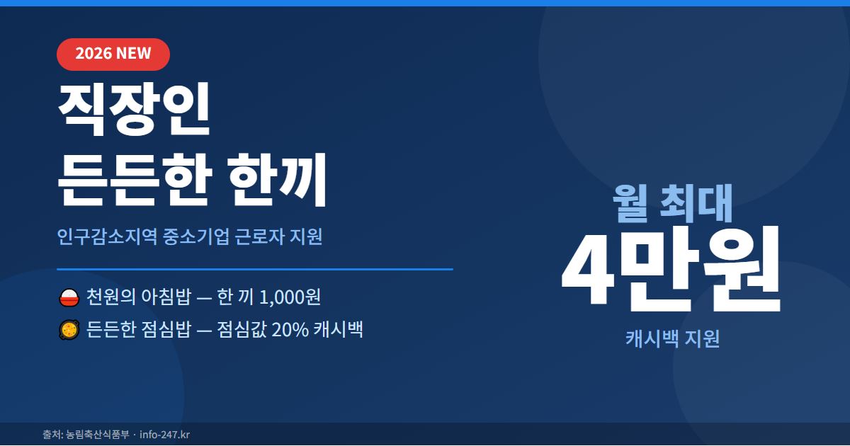 직장인 든든한 한끼