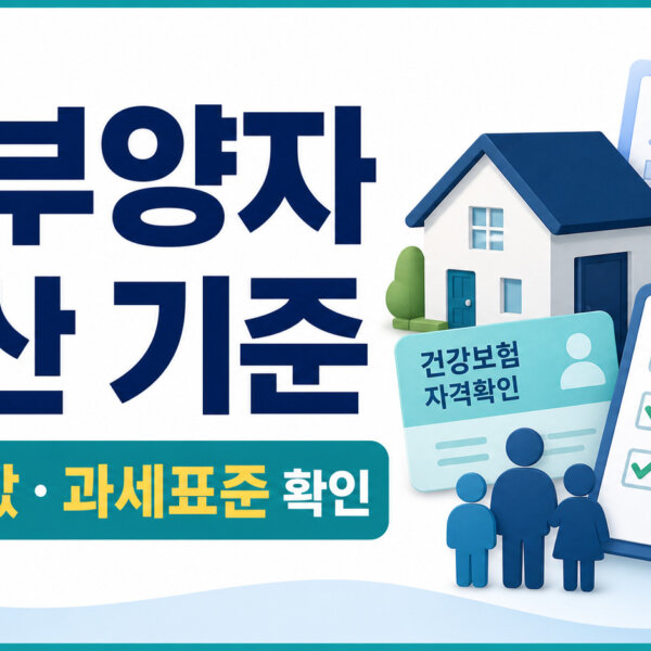 건강보험 피부양자 재산 기준