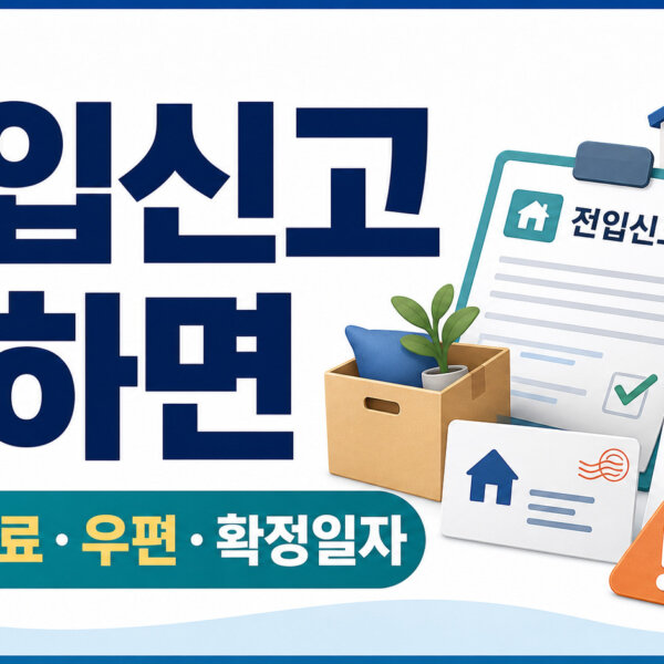 전입신고 안하면
