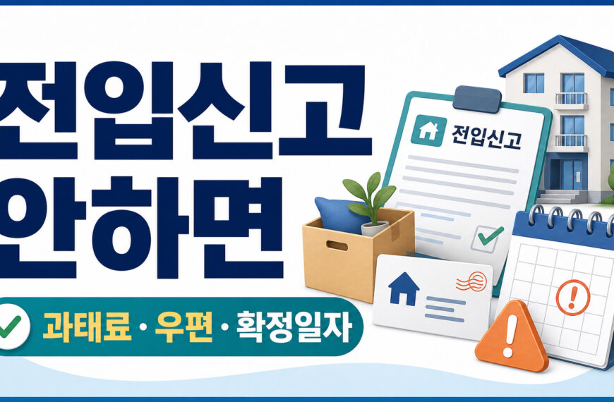 전입신고 안하면