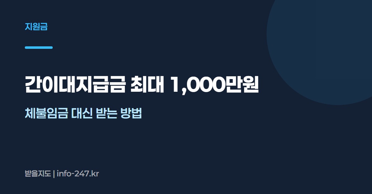 간이대지급금